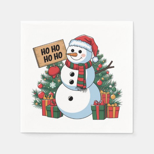 Kerstluiers Servet (Voorkant)