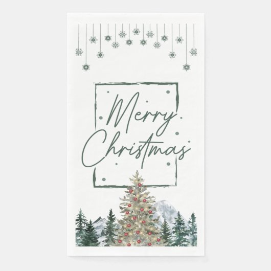 Kerstluiers Servet (Voorkant)