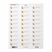 Kerstluipaard Etiket (Full Sheet)