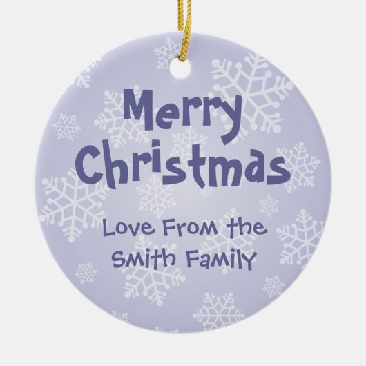 Kerstluipaard Gecko (voeg uw bericht toe) Keramisch Ornament (Voorkant)