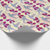 kerstluivogels cadeaupapier (Hoek)