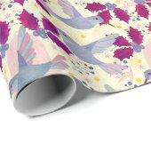 kerstluivogels cadeaupapier (Rol Hoek)