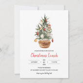 kerstlunchparty kaart (Voorkant)