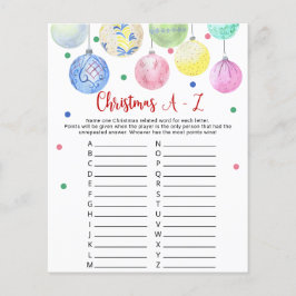 Kerstlymfekaart voor A-Z Flyer