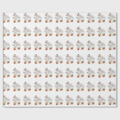 Kerstm Wrap Papier Sneeuwman (Vlak)