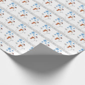 Kerstm Wrap Papier Sneeuwman (Hoek)