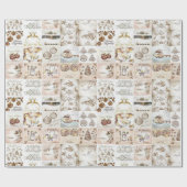 Kerstm Wrap Papier Sneeuwman (Vlak)