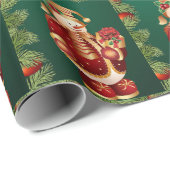 Kerstm Wrap Papier Sneeuwman (Rol Hoek)