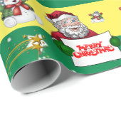 Kerstm Wrap Papier Sneeuwman (Rol Hoek)