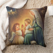 Kerstmaagd Mary met Christus Kind & Angel Kussen (Deken)