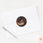 Kerstmaagd Mary St. Joseph Jesus Natitivity Ronde Sticker (Envelop)
