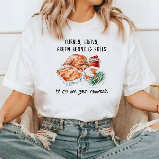 Kerstmaal Essentials | Show Me the Casserole Tri-Blend Shirt