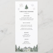 Kerstmaal in de bergen menu (Voorkant)