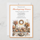 Kerstmaal in een landelijk huis kaart (Voorkant)