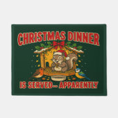 Kerstmaal is klaarblijkelijk geserveerd Deurmat (Voorkant)
