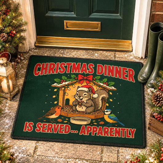 Kerstmaal is klaarblijkelijk geserveerd Deurmat