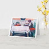 Kerstmaal, Jessie Willcox Smith Kaart (Gele Bloem)