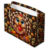 Kerstmaal kalkoen groot cadeauzakje (Achterkant Gekanteld)