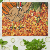 Kerstmaal Keuken Handdoek (Gevouwen)
