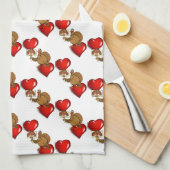 Kerstmaal Keuken Handdoek (Quarter Fold)