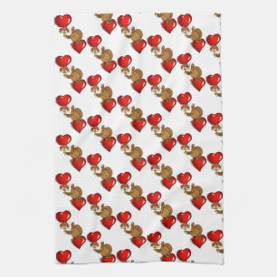 Kerstmaal Keuken Handdoek