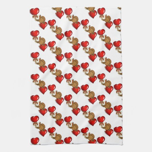 Kerstmaal Keuken Handdoek (Verticaal)