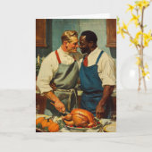 Kerstmaal Keuken Knuffel Kaart (Gele Bloem)