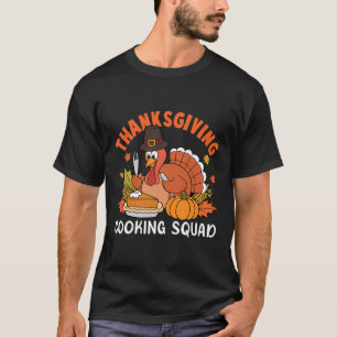 Kerstmaal Kookploeg Team Kalkoen Chef Bedankt T-shirt