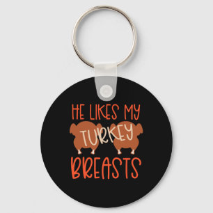 Kerstmaal Koppel Kalkoenborst Ze Houdt Van Mijn Dr Sleutelhanger
