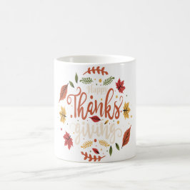 Kerstmaal met Thanksgiving Familie Feestdagen cade Koffiemok