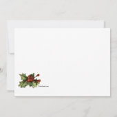 Kerstmaal Vintage Uitnodiging (Achterkant)