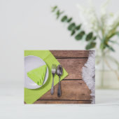 Kerstmaaltijd Briefkaart (Staand voorkant)