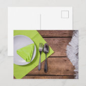 Kerstmaaltijd Briefkaart (Voorkant / Achterkant)