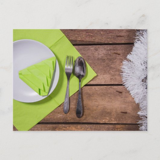 Kerstmaaltijd Briefkaart (Voorkant)