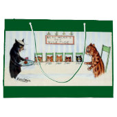 Kerstmaaltijd, Louis Wain Groot Cadeauzakje (Achterkant)