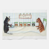 Kerstmaaltijd, Louis Wain Theedoek (Horizontaal)