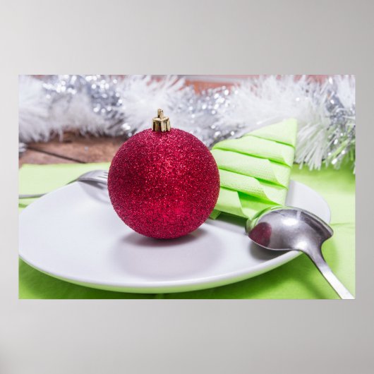Kerstmaaltijd Poster (Voorkant)