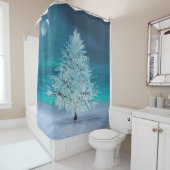 Kerstmaan Douchegordijn (In situ)