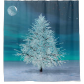 Kerstmaan Douchegordijn (Voorkant)