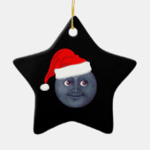 kerstmaan Emoji Ornaments Keramisch Ornament (Voorkant)