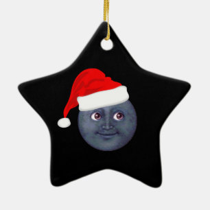 kerstmaan Emoji Ornaments Keramisch Ornament