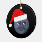 kerstmaan Emoji Ornaments Keramisch Ornament (Links)