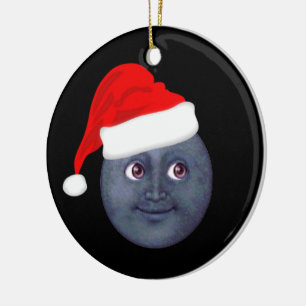 kerstmaan Emoji Ornaments Keramisch Ornament