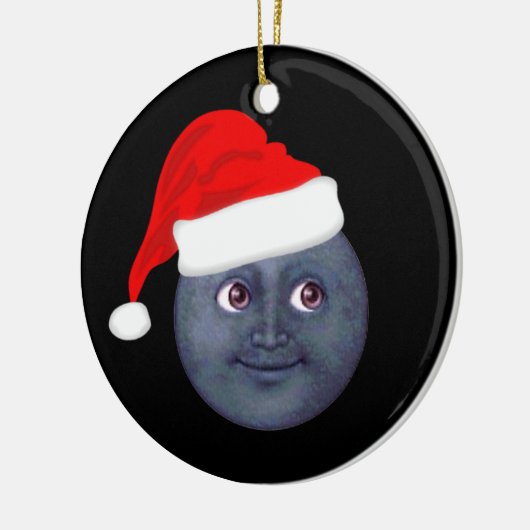 kerstmaan Emoji Ornaments Keramisch Ornament (Links)