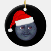 kerstmaan Emoji Ornaments Keramisch Ornament (Achterkant)