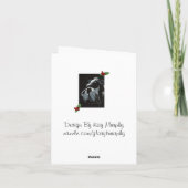 kerstmaan feestdagen kaart (Achterkant)