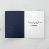 kerstmaan in sneeuw feestdagen kaart (Binnen)