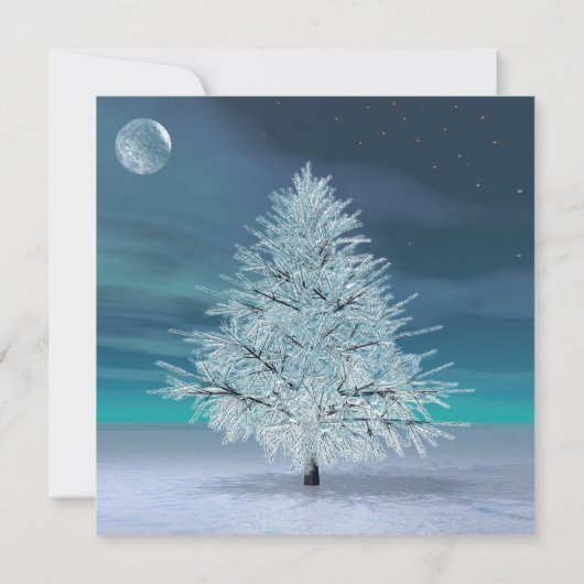 Kerstmaan Kaart (Achterkant)