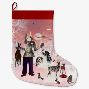 Kerstmaan LeeMarie's Creatief Ontwerp Grote Kerstsok