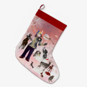 Kerstmaan LeeMarie's Creatief Ontwerp Grote Kerstsok (Voorkant (Hangend))